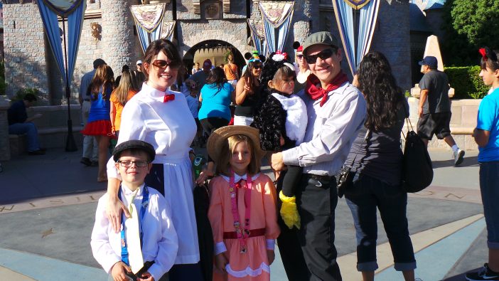 Jane Banks and Mary Poppins Cast Disneyland