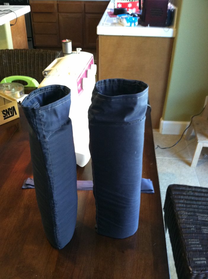 Lego Thor Costume Arm Rolled and Sewn