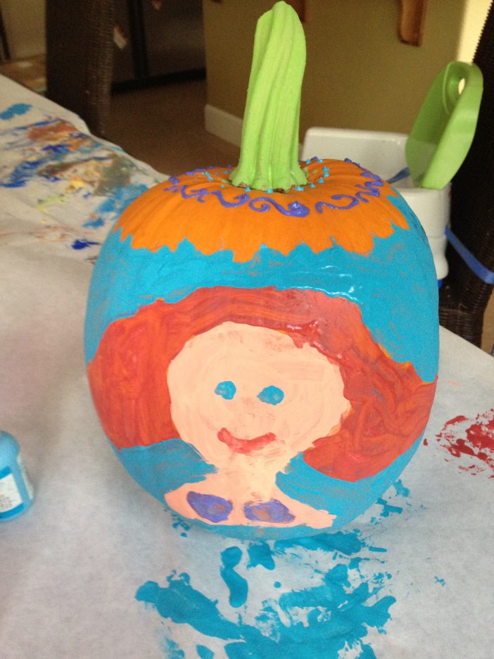 Ariel Painted Pumpkin
