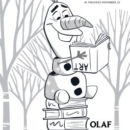 Olaf printable coloring sheet funny free to print