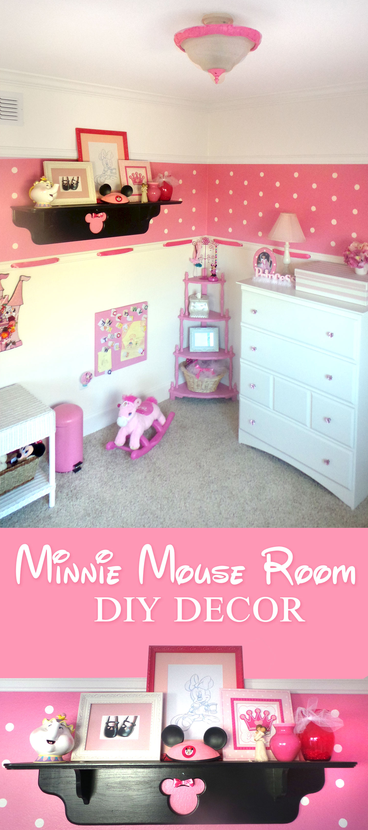 Minnie Mouse Room DIY Decor