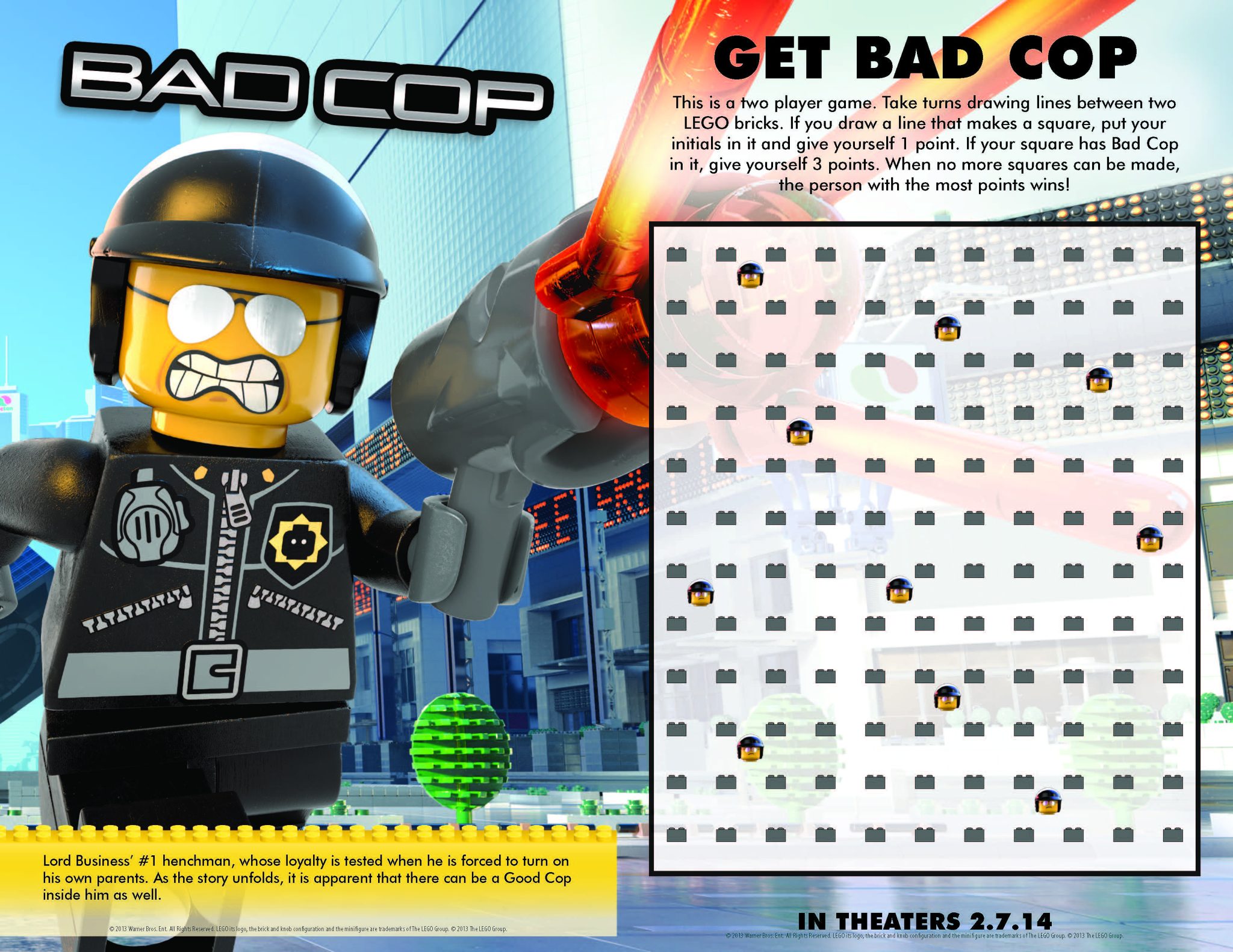 The LEGO Movie Printables, activity and coloring pages