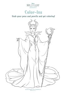 maleficent coloring sheet