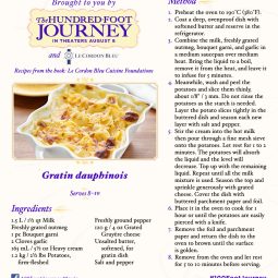 The Hundred Foot Journey gratin potatoes recipe