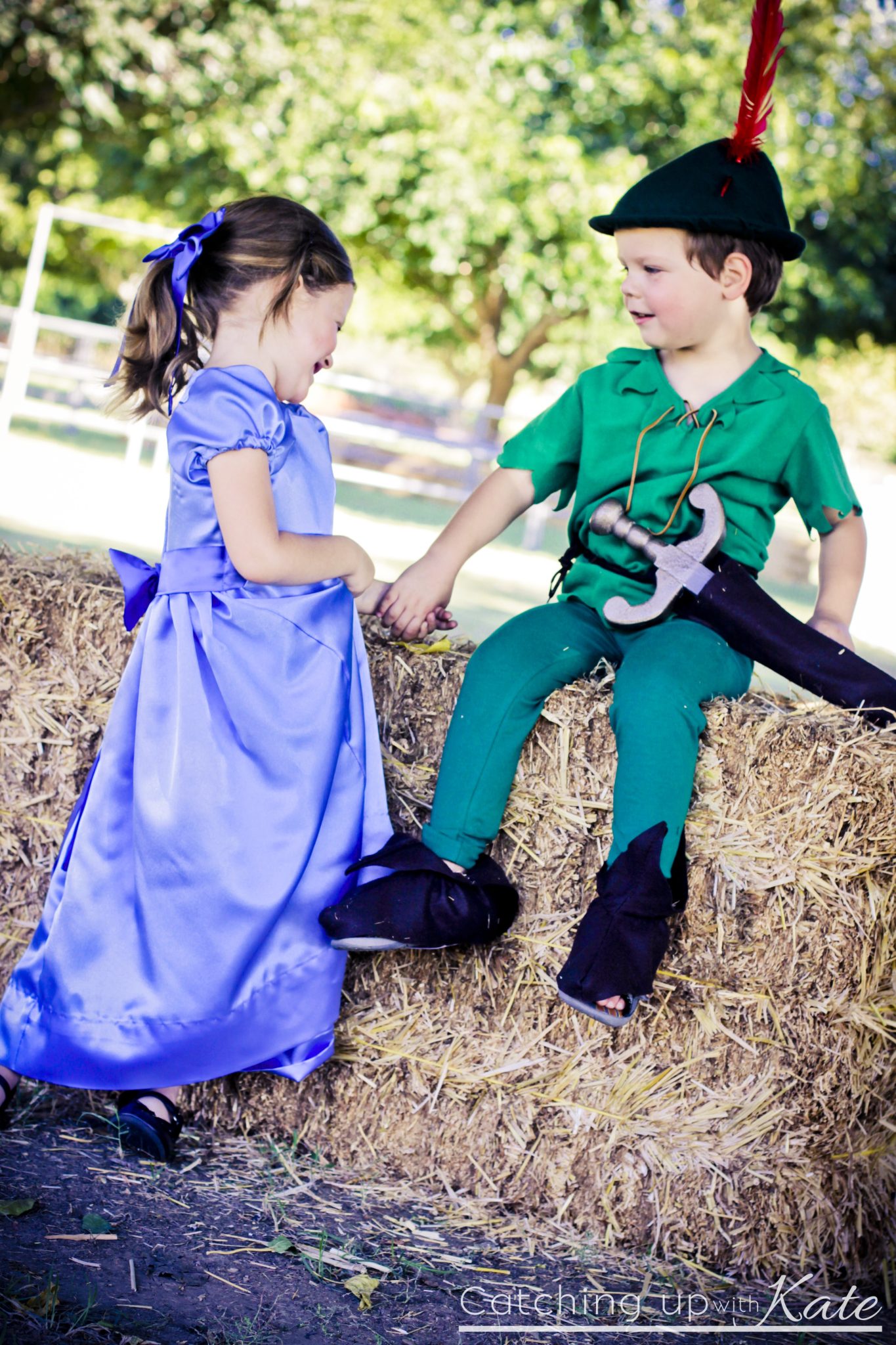 Twin Costume Ideas Peter Pan and Wendy Darling