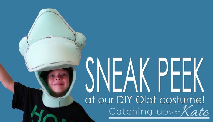 DIY Olaf Costume Sneak Peek