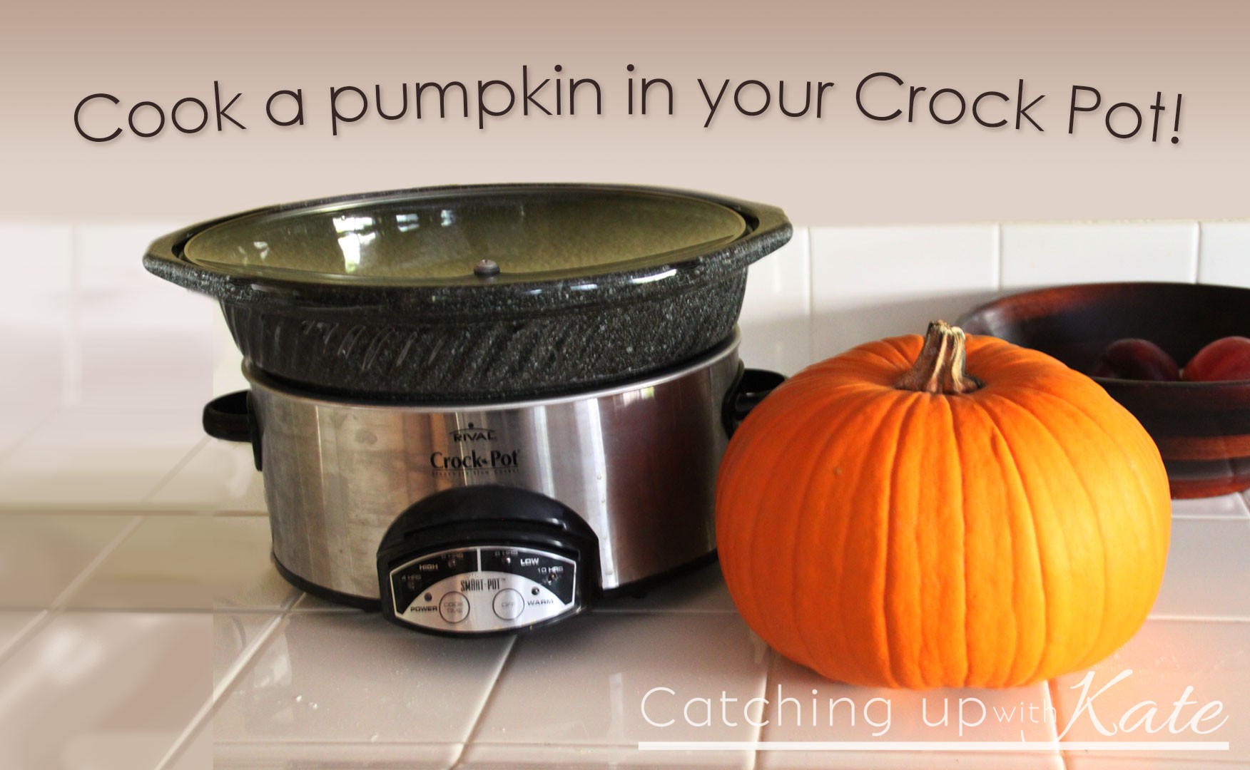Cook pumpkin in a crock pot. Easy pumpkin recipe. Crock pot recipes
