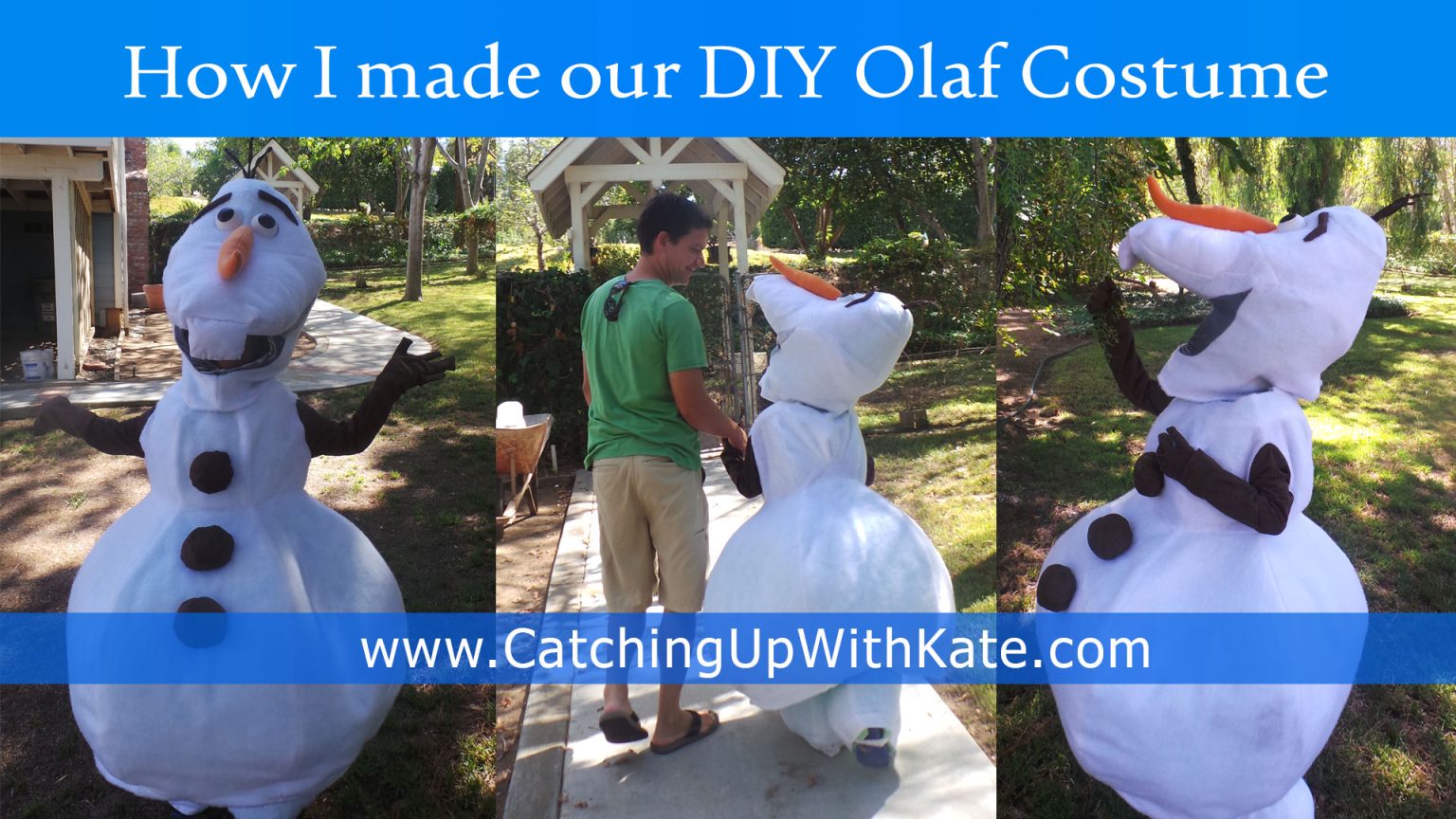 DIY Olaf Costume Instructions Highlights Along the Way