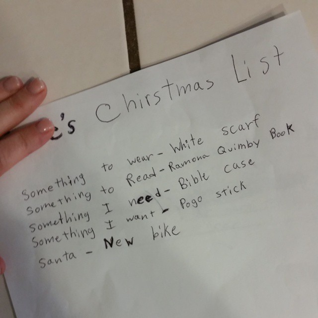 Christmas-list