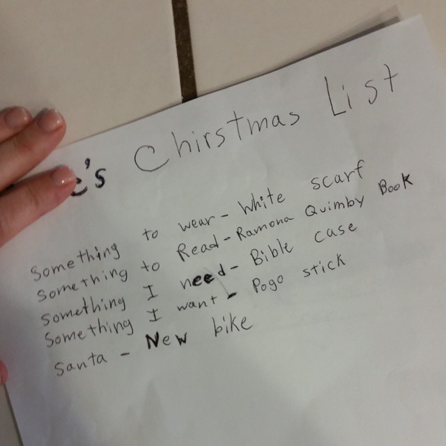 Things to put on store your christmas list