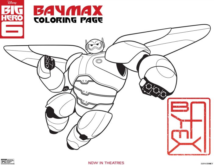 big hero 6 baymax coloring page