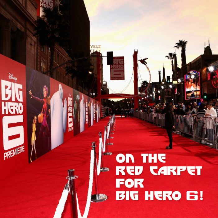 On the red carpet for Big Hero 6