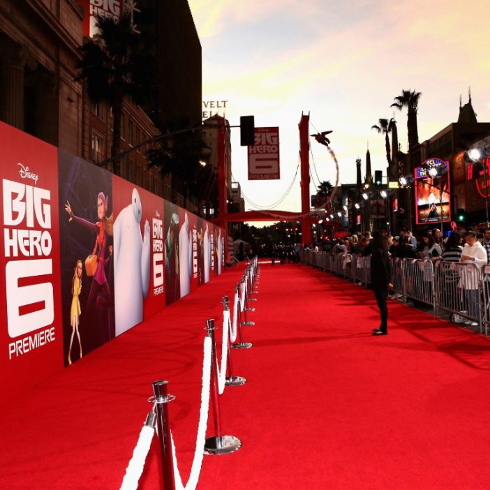 on the red carpet of big hero 6