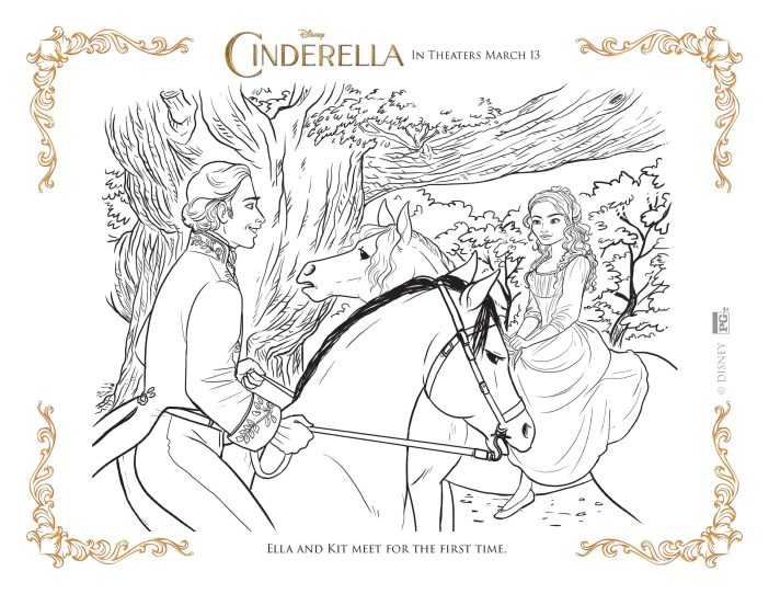 Cinderella coloring pages Kit
