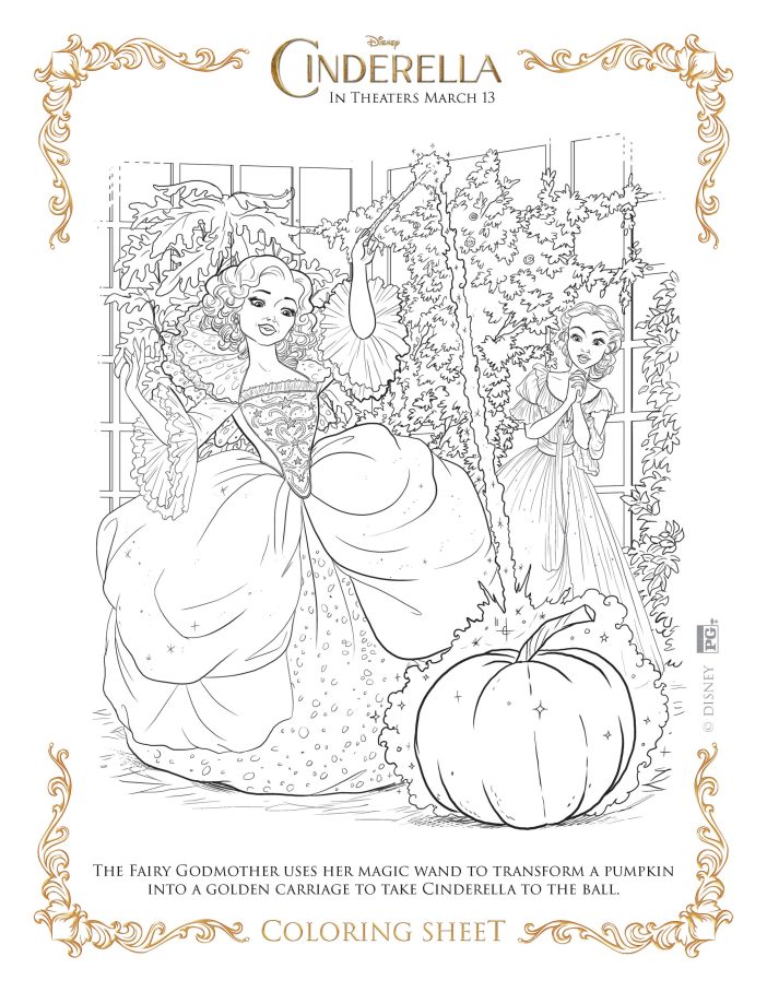 Cinderella coloring pages making the carriage