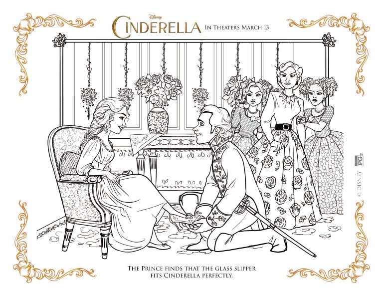 Cinderella coloring pages Highlights Along the Way