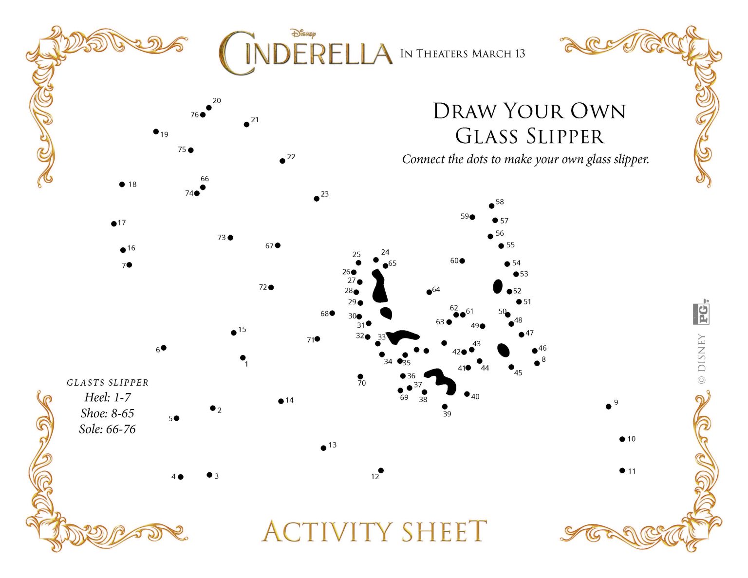 Free Cinderella Printable Activity Sheets - Highlights Along the Way