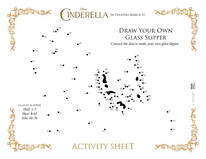Cinderella draw your own glass slipper