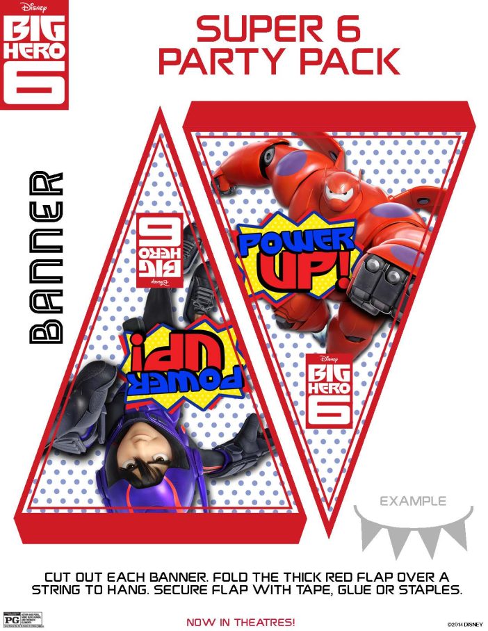 Big Hero 6 Printable party banners