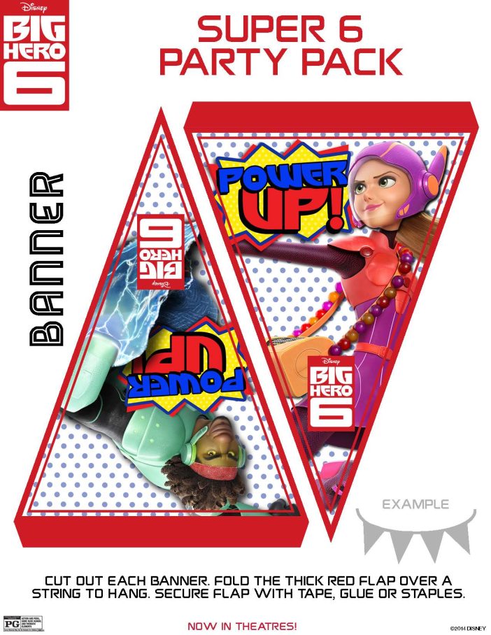 Big Hero 6 Printable party banners