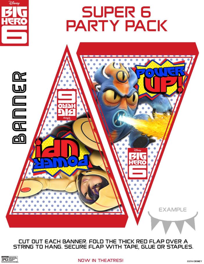 Big Hero 6 Printable party banners