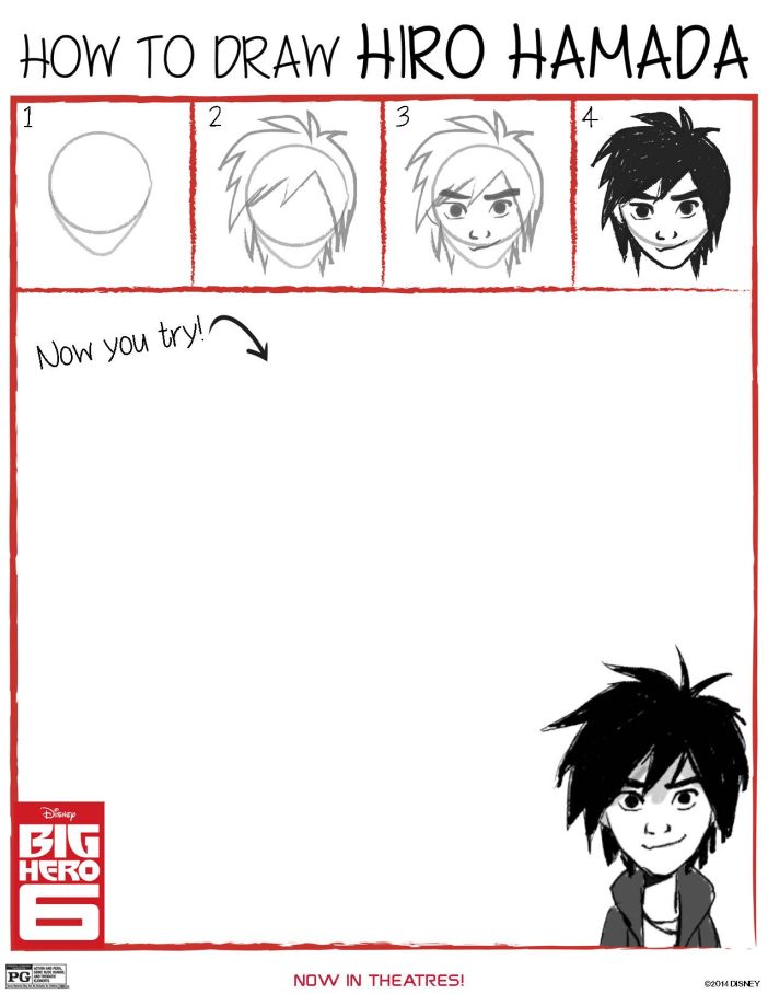 How to Draw Hiro Hamada