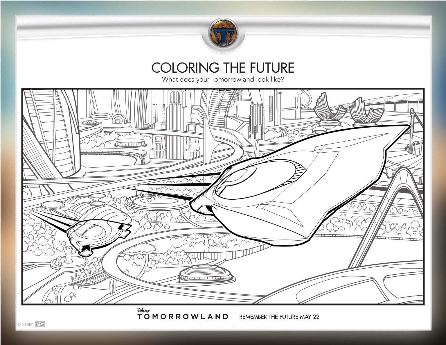 Tomorrowland Free Printable Activity Pages