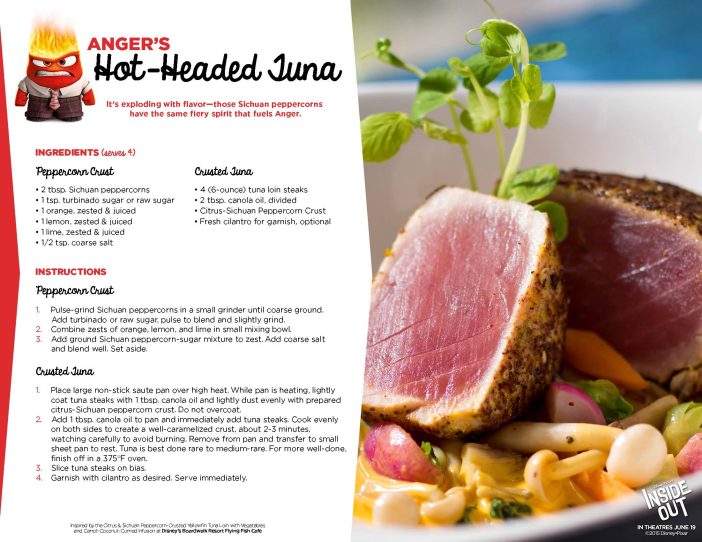 Inside Out hot head tuna recipe