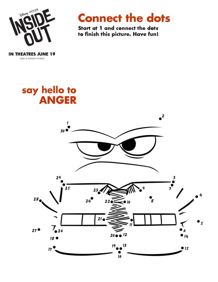 Inside Out printable activity anger