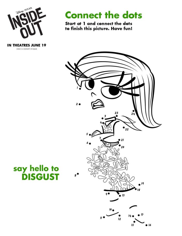 Inside Out printable activity disgust