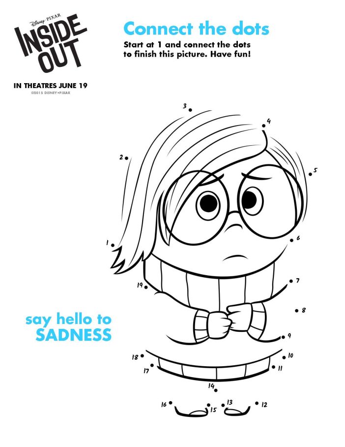 Inside Out printable activity sadness