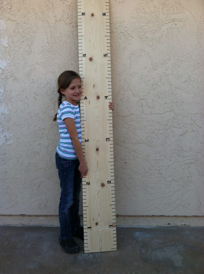 DIY Pottery Barn Inspired Ruler Growth Chart