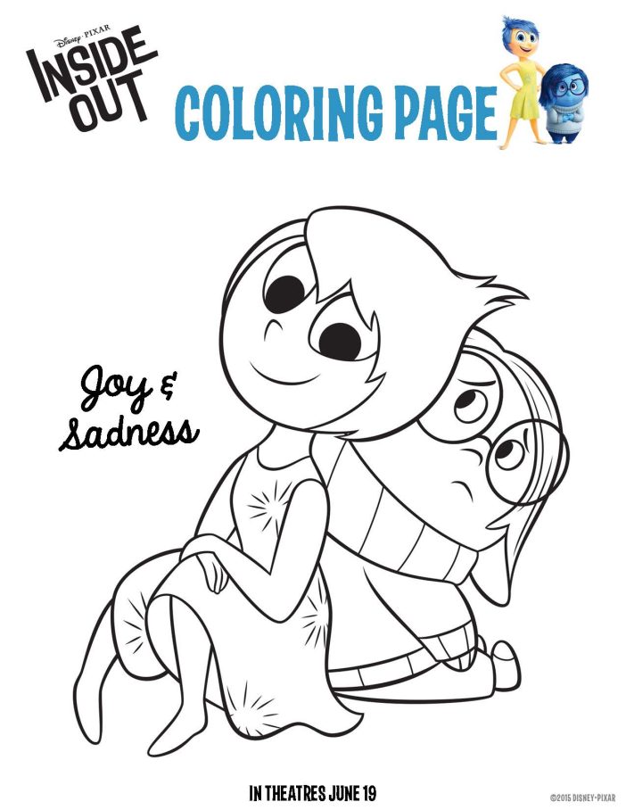 inside out coloring sheet joy-sadness