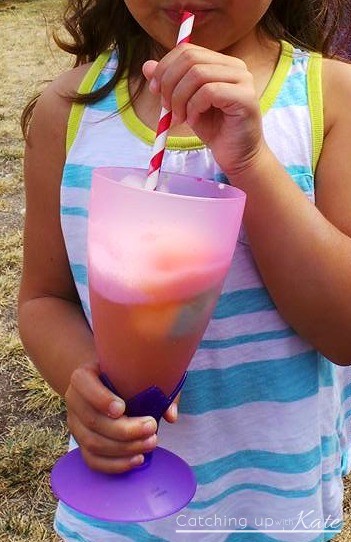 rainbow punch kids party drink