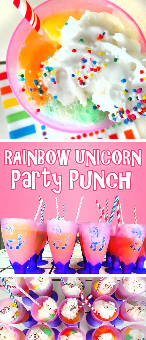 rainbow unicorn party punch