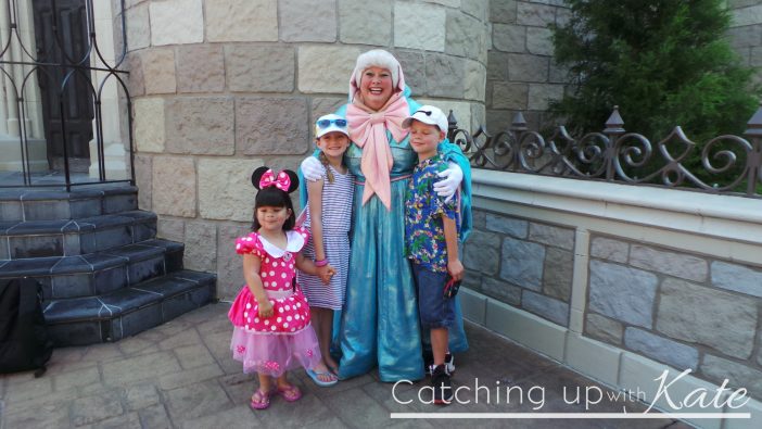meeting the Fairy Godmother at Walt Disney World