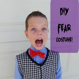 DIY FEAR Inside Out Costume vest and bowtie