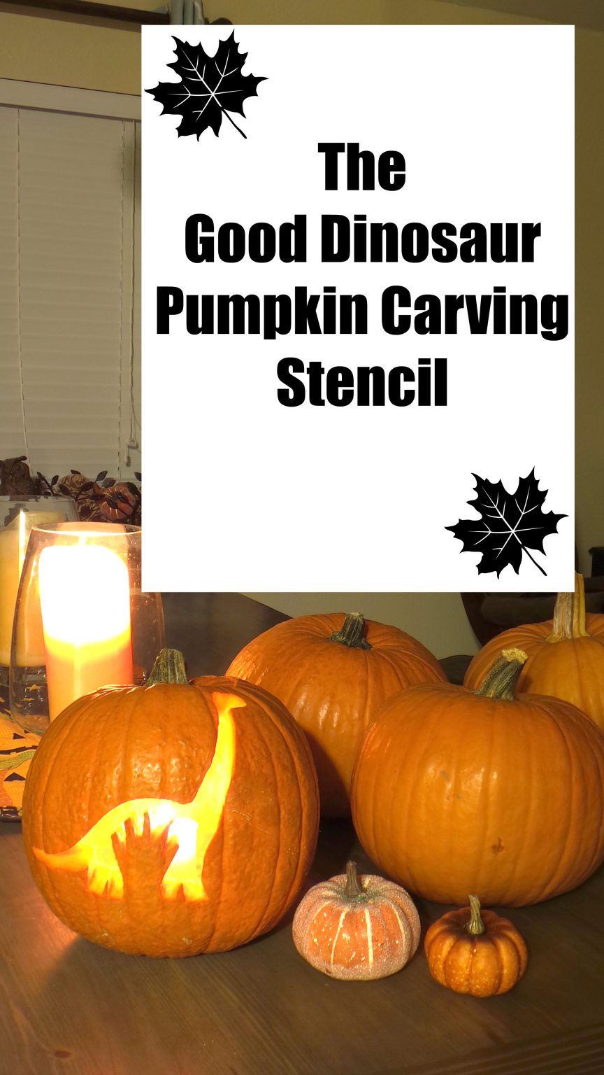 Dinosaur pumpkin stencil | The Good Dinosaur Pumpkin Carving Stencil