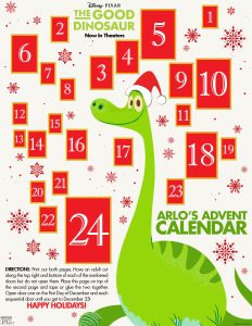the good dinosaur advent calendar
