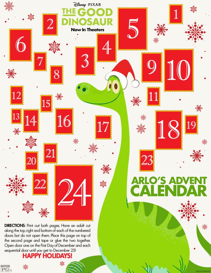 The Good Dinosaur Advent Calendar