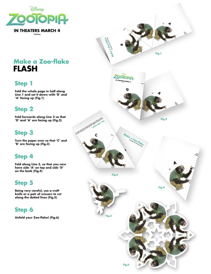 Zootopia flash printable