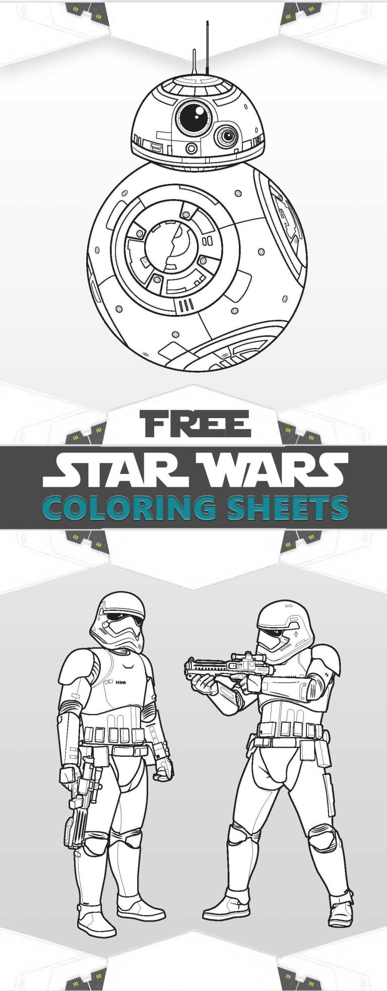 Star Wars coloring pages, The force awakens coloring pages