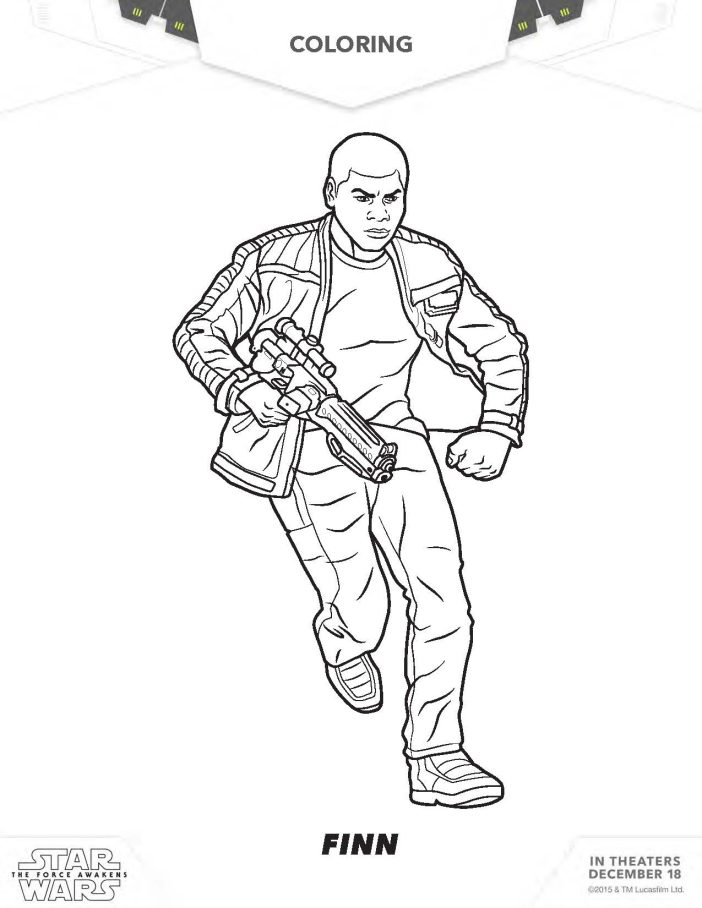 star wars finn coloring sheet