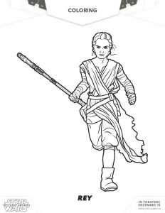 star wars rey coloring pages