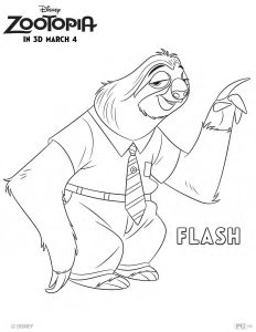 Zootopia coloring pages Flash