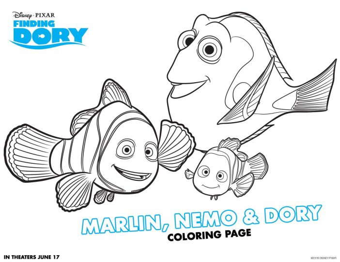 Finding Dory coloring sheet