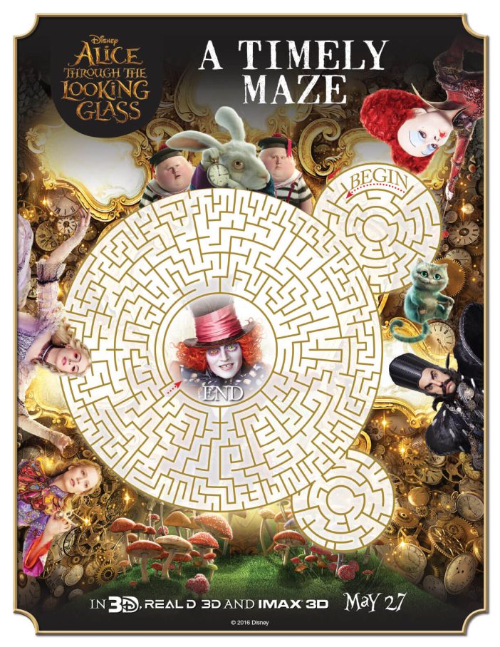 Alice printable maze