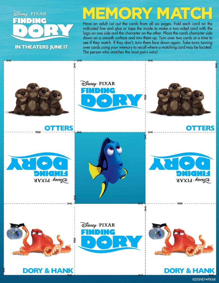 finding dory memory game Page 7