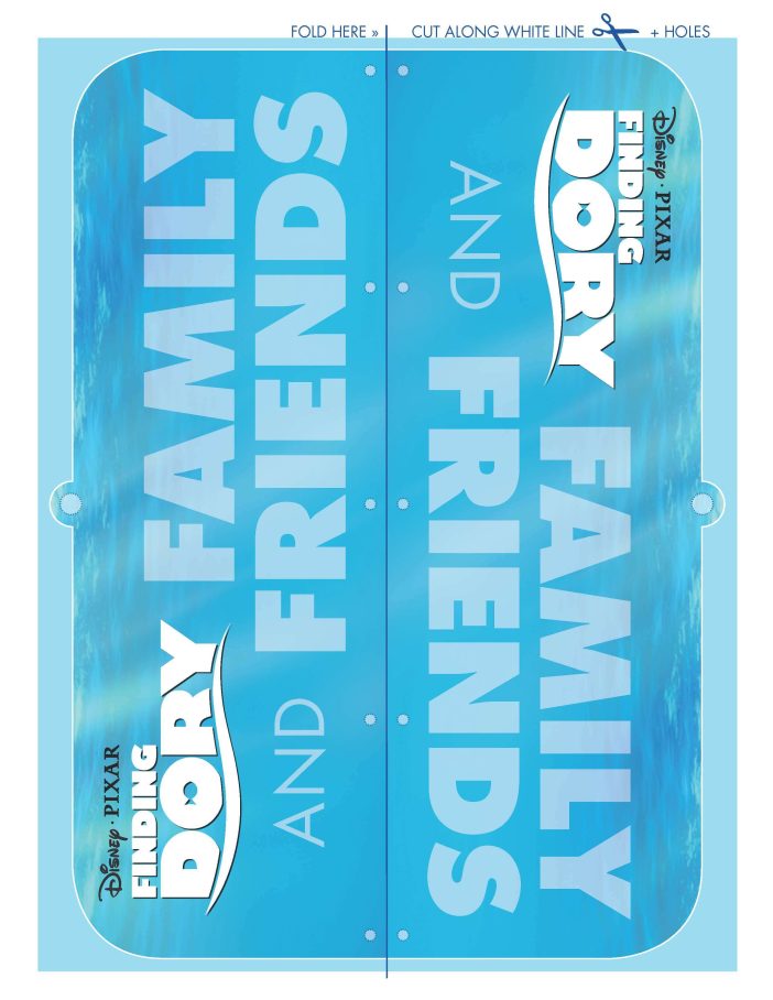 Finding Dory printable mobile top