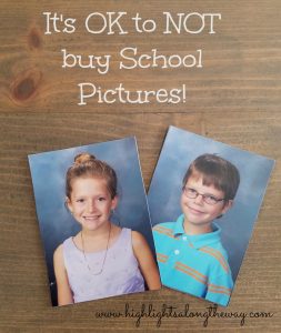 Its OK to not buy school pictures